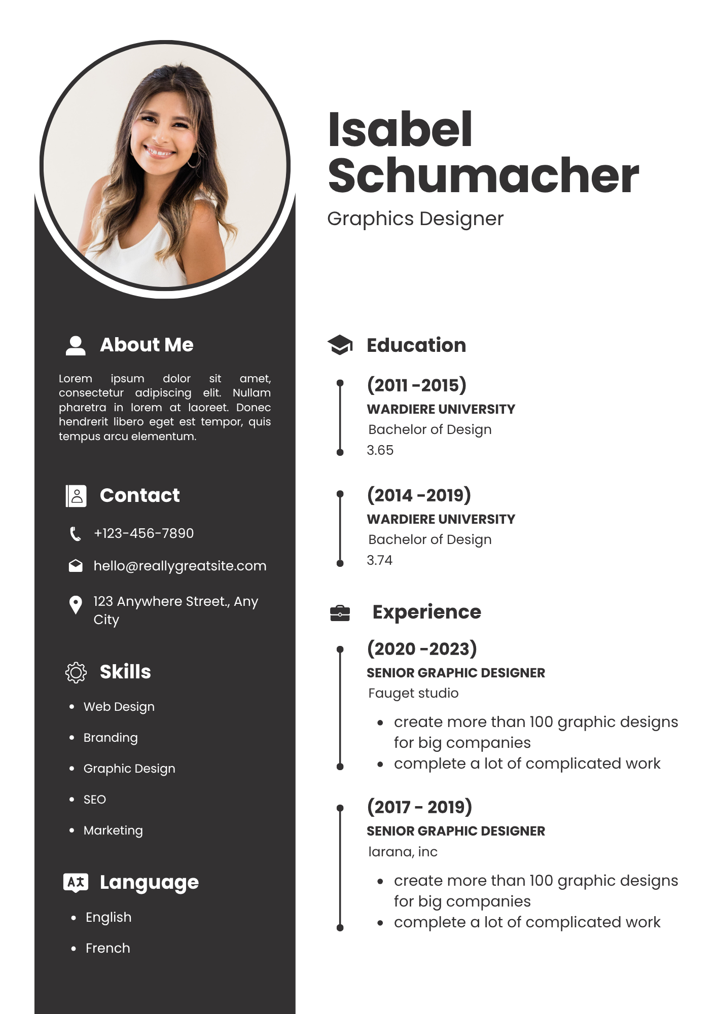 Professional Resume Template 1